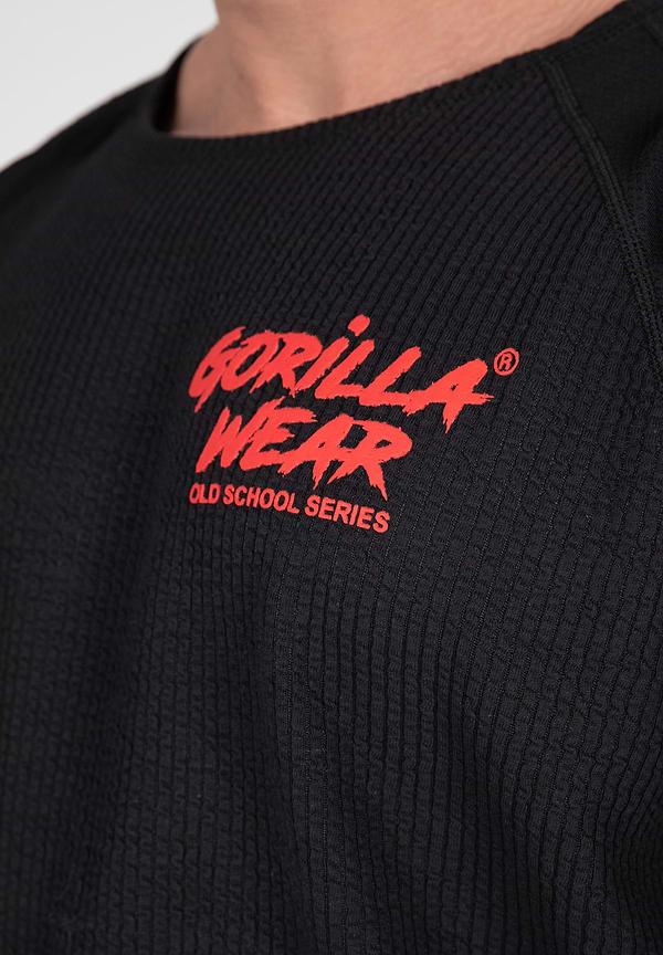 Gorilla Wear Augustine Old School Workout Top - Black/Red