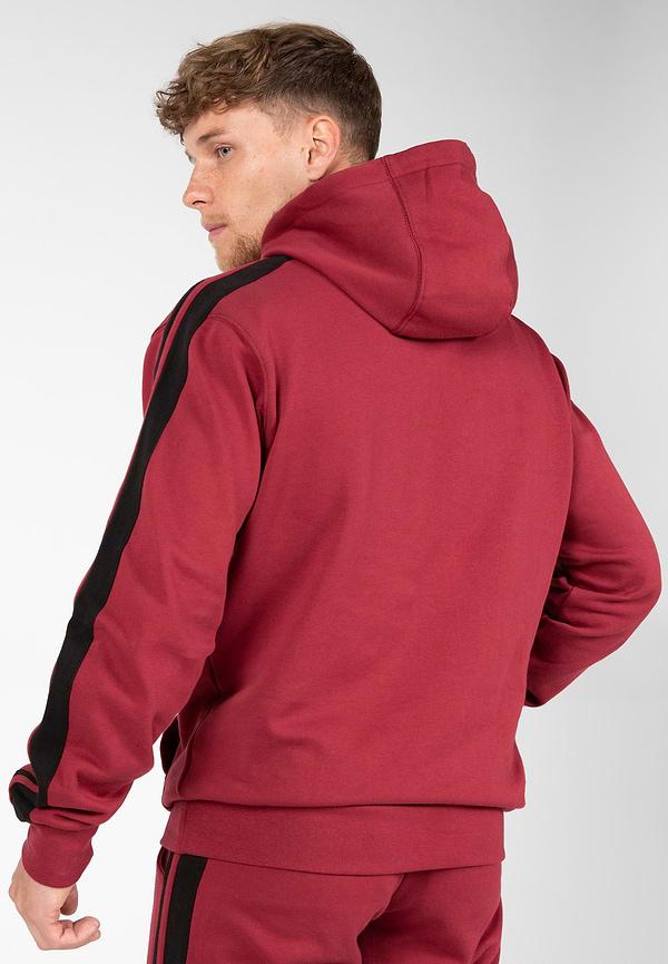 Gorilla Wear Banks Oversized Hoodie - Burgundy Red/Black
