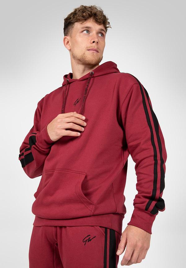 Gorilla Wear Banks Oversized Hoodie - Burgundy Red/Black