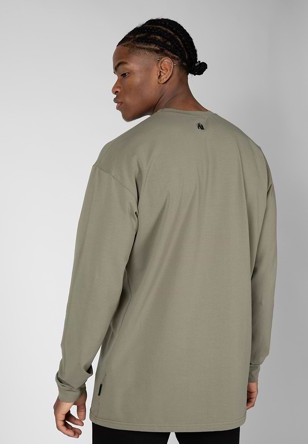 Gorilla Wear Boise Oversized Long Sleeve - Army Green