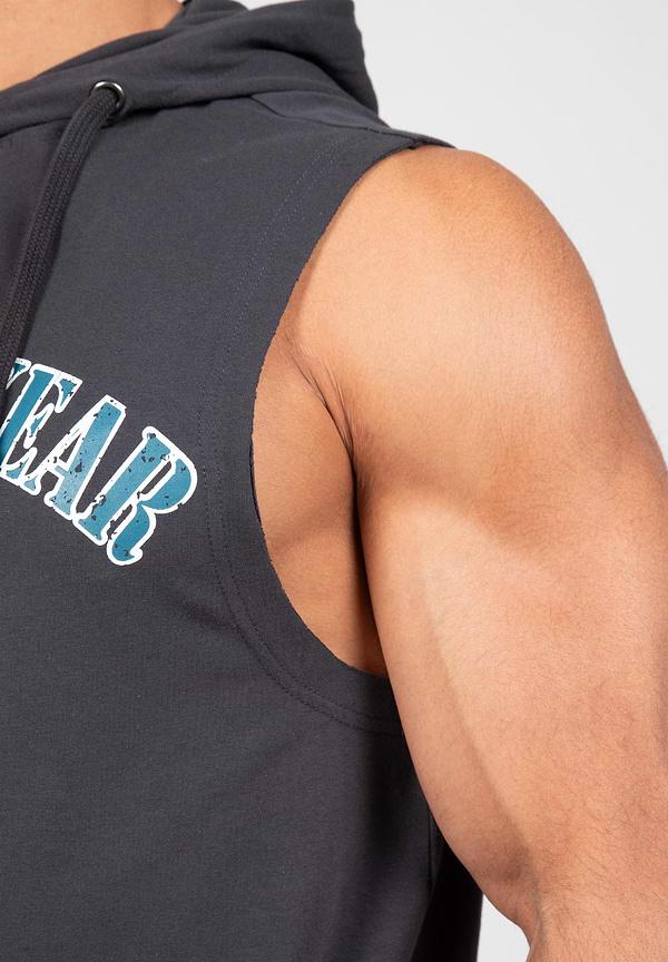 Gorilla Wear Chico Sleeveless Hooded T-Shirt- Washed Gray