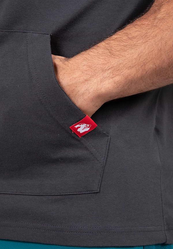 Gorilla Wear Chico Sleeveless Hooded T-Shirt- Washed Gray