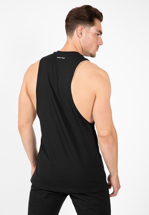 Gorilla Wear Cisco Drop Armhole Tank Top - Black/White