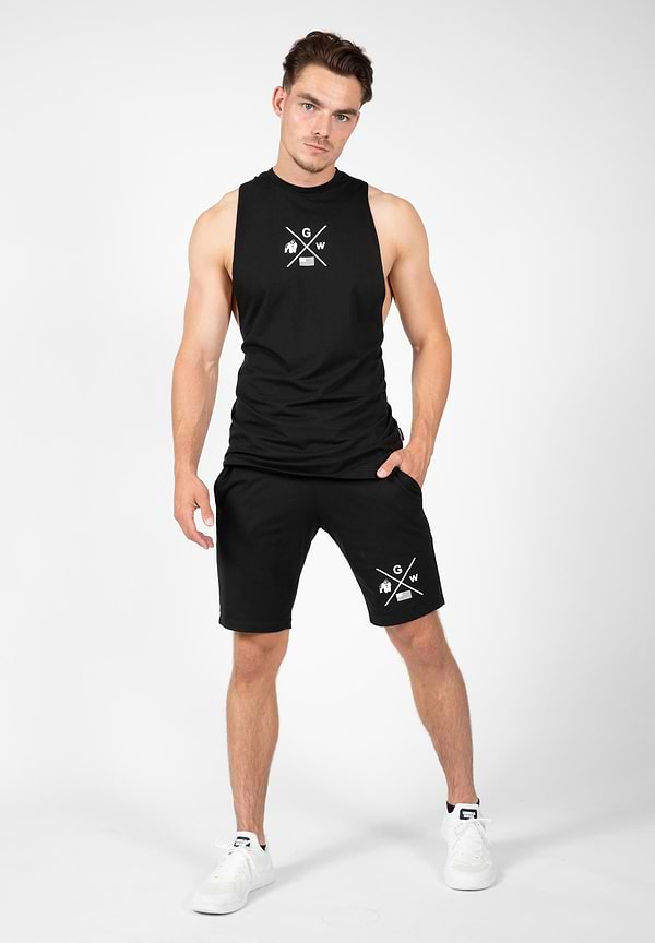 Gorilla Wear Cisco Drop Armhole Tank Top - Black/White