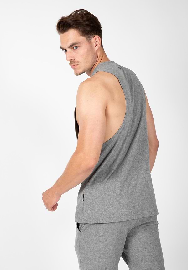 Gorilla Wear Cisco Drop Armhole Tank Top - Gray/Black