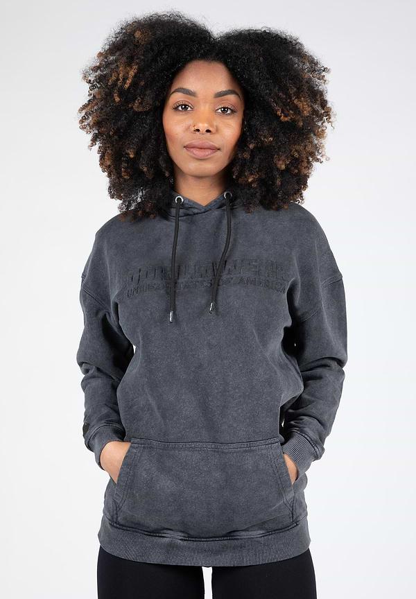 gorilla wear Crowley Women's Oversized Hoodie - Washed Gray