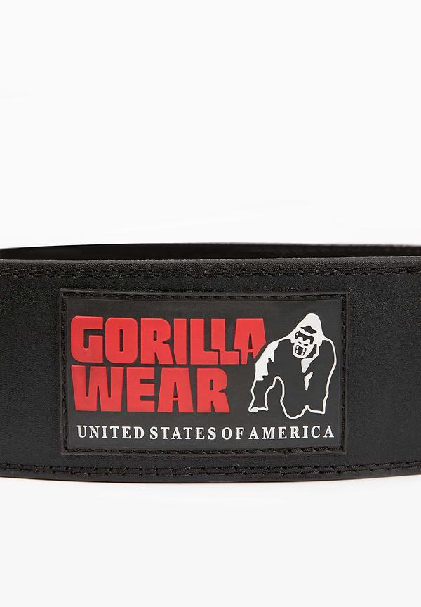 Gorilla Wear Gorilla Wear 4 Inch Padded Leather Lifting Belt - Black/Red