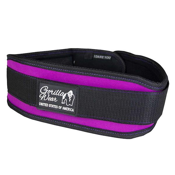 gorilla wear Gorilla Wear 4 Inch Women's Lifting Belt - Black/Purple