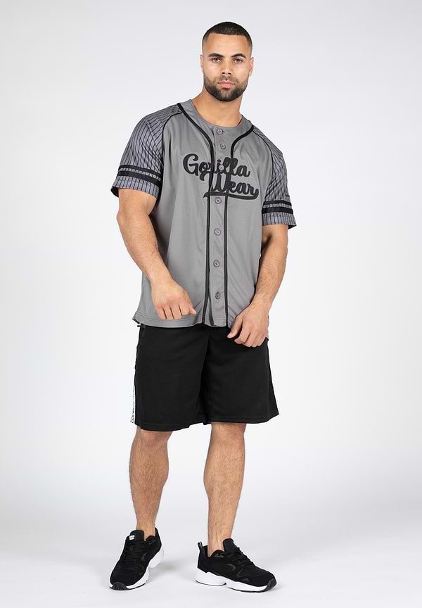 Gorilla Wear 82 Baseball Jersey - Gray