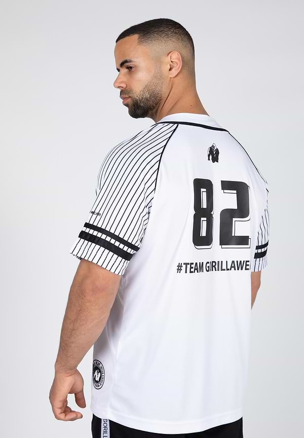 Gorilla Wear 82 Baseball Jersey - White