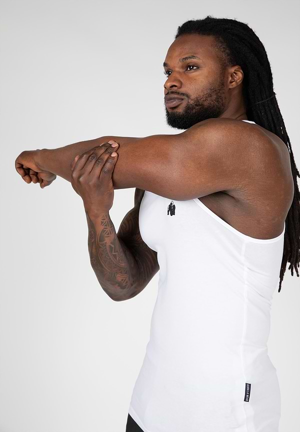 Gorilla Wear Adams Stretch Tank Top - White