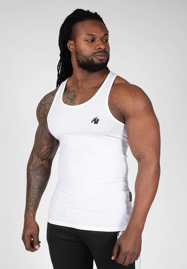 gorilla wear Adams Stretch Tank Top - White