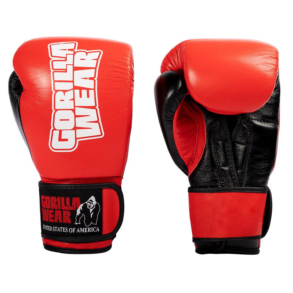 Gorilla Wear Ashton Pro Boxing Gloves - Red/Black