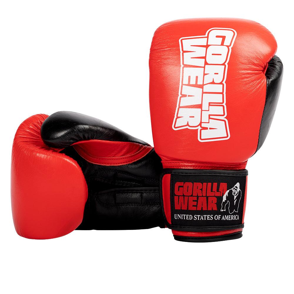 Gorilla Wear Ashton Pro Boxing Gloves - Red/Black