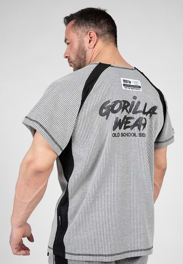 Gorilla Wear Augustine Old School Workout Top - Gray