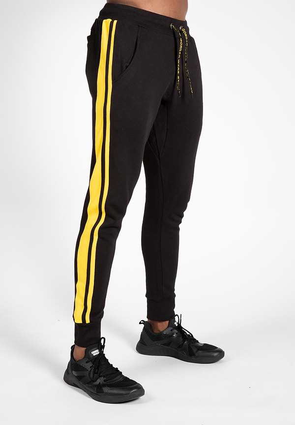 Gorilla Wear Banks Sweatpants - Black/Yellow