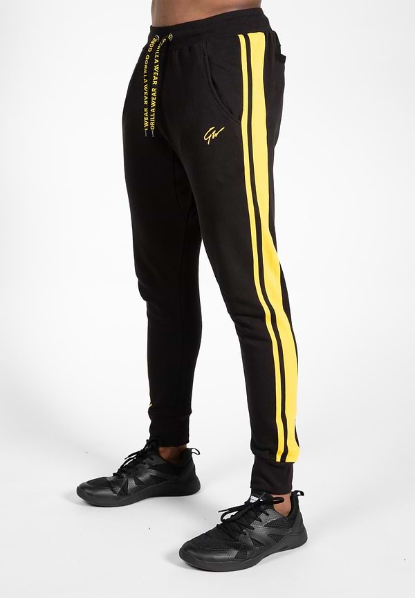 gorilla wear Banks Sweatpants - Black/Yellow