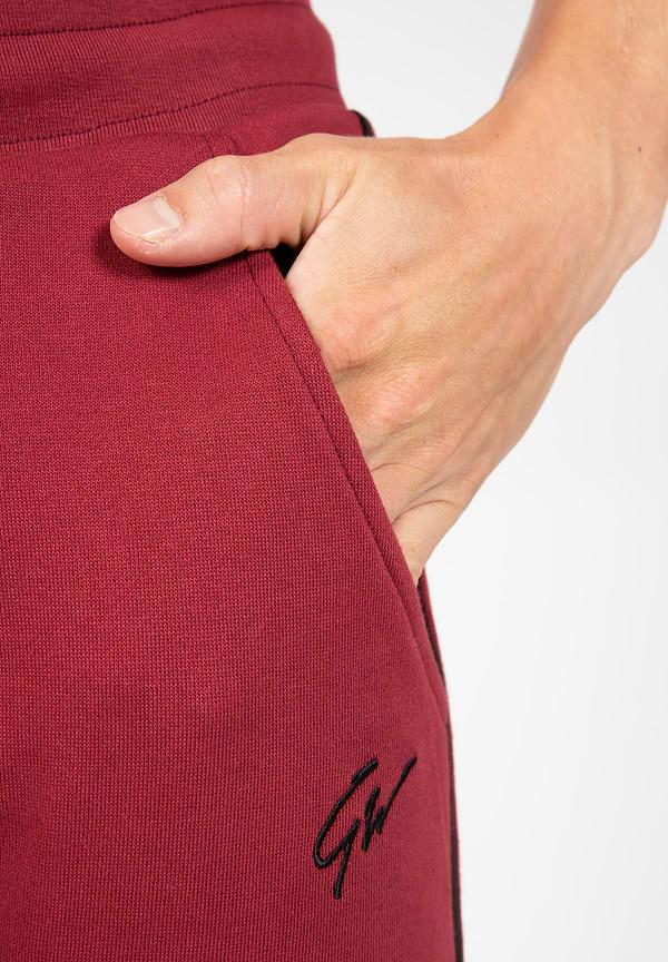 Gorilla Wear Banks Sweatpants - Burgundy Red/Black