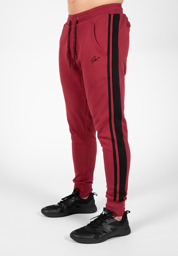 gorilla wear Banks Sweatpants - Burgundy Red/Black