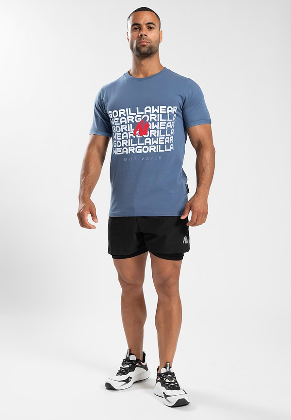 Gorilla Wear Bradley T-Shirt- Cornet Blue