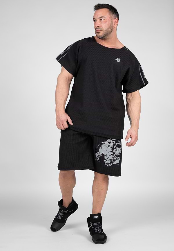 Gorilla Wear Buffalo Old School Shorts - Black/Gray