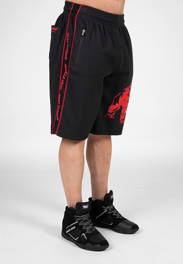 Gorilla Wear Buffalo Old School Shorts - Black/Red