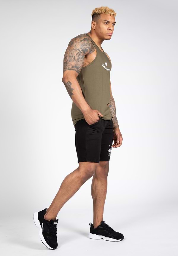 Gorilla Wear Carter Stretch Tank Top - Army Green