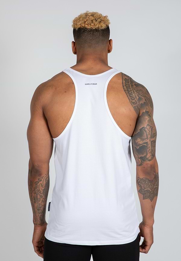 Gorilla Wear Carter Stretch Tank Top - White