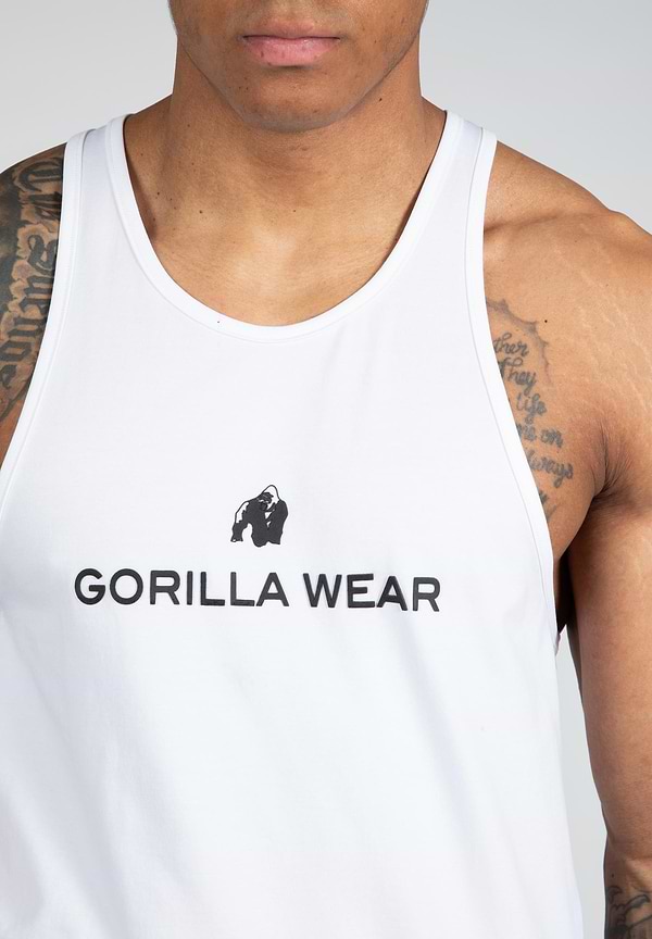 Gorilla Wear Carter Stretch Tank Top - White