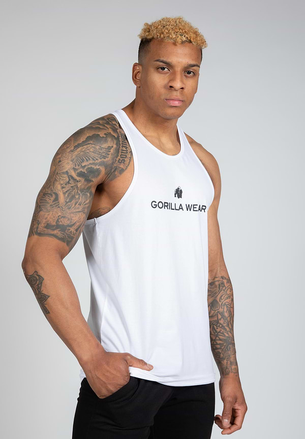 gorilla wear Carter Stretch Tank Top - White
