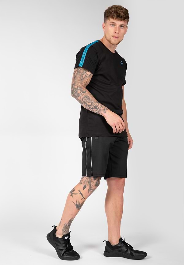 Gorilla Wear Chester T-shirt - Black/Blue