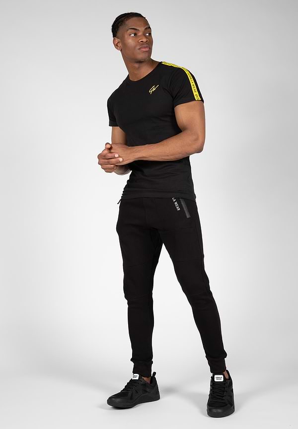 Gorilla Wear Chester T-shirt - Black/Yellow