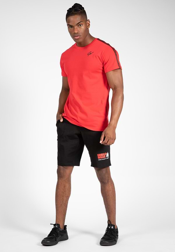 Gorilla Wear Chester T-shirt - Red/Black