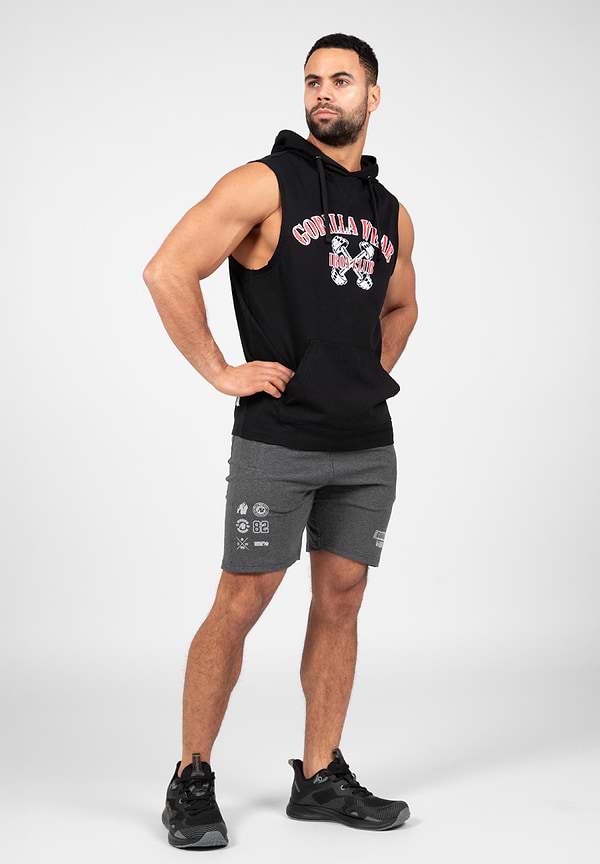 Gorilla Wear Chico Sleeveless Hooded T-Shirt - Black