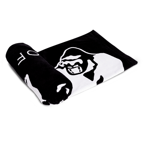 Gorilla Wear Classic Gym Towel - Black/Red