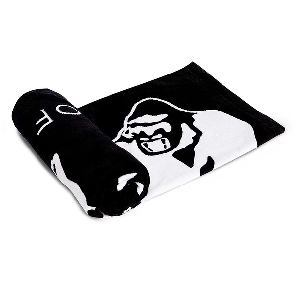 Gorilla Wear Classic Gym Towel - Black/White