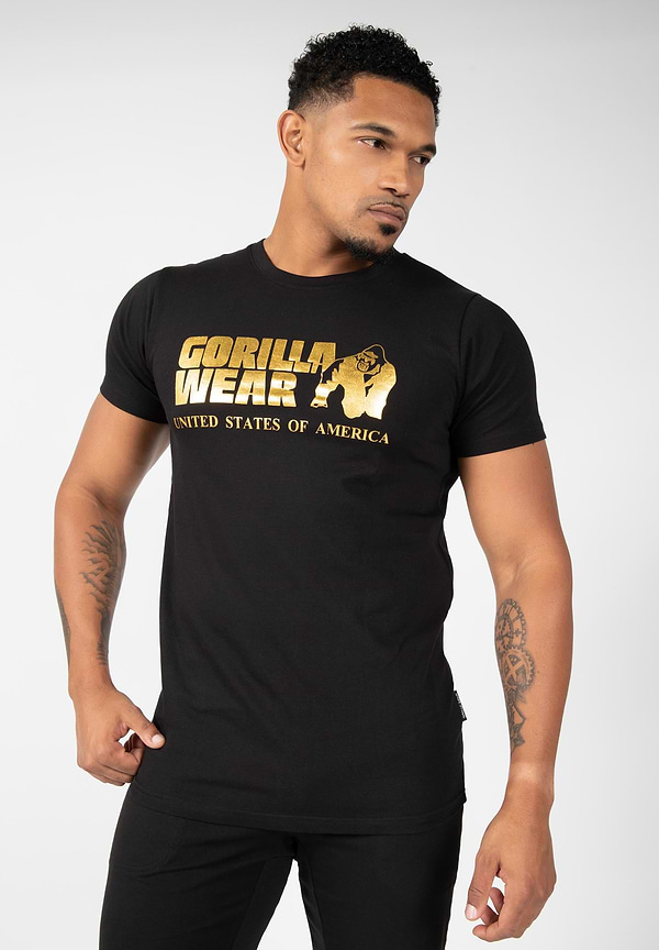 gorilla wear Classic T-shirt - Black/Gold