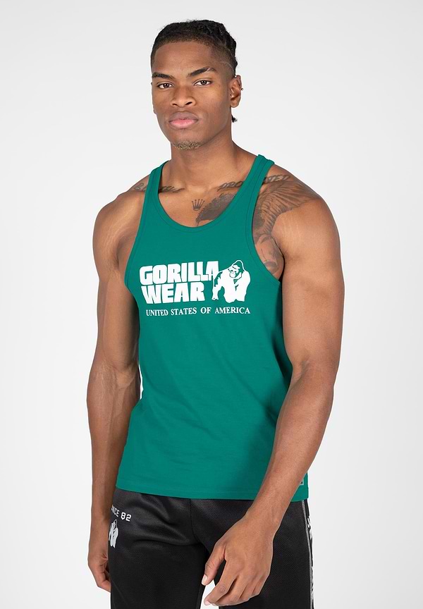 gorilla wear Classic Tank Top - Teal Green