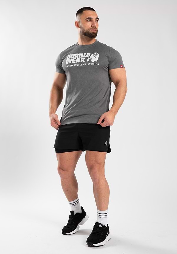 Gorilla Wear Classic Training T-Shirt - Gray Melange