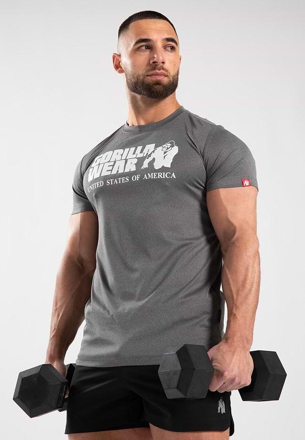 Gorilla Wear Classic Training T-Shirt - Gray Melange