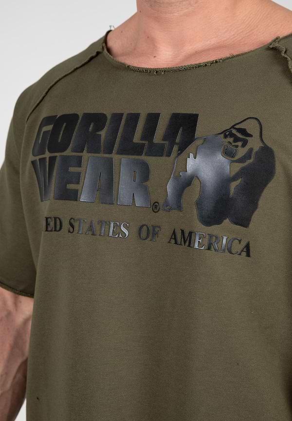 Gorilla Wear Classic Workout Top - Army Green