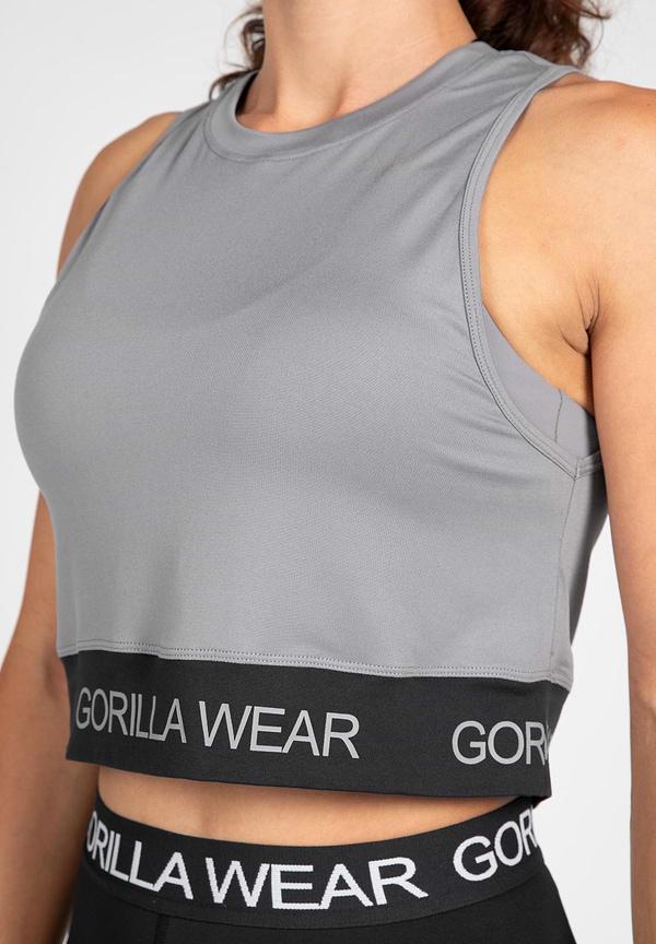 Gorilla Wear Colby Cropped Tank Top - Gray