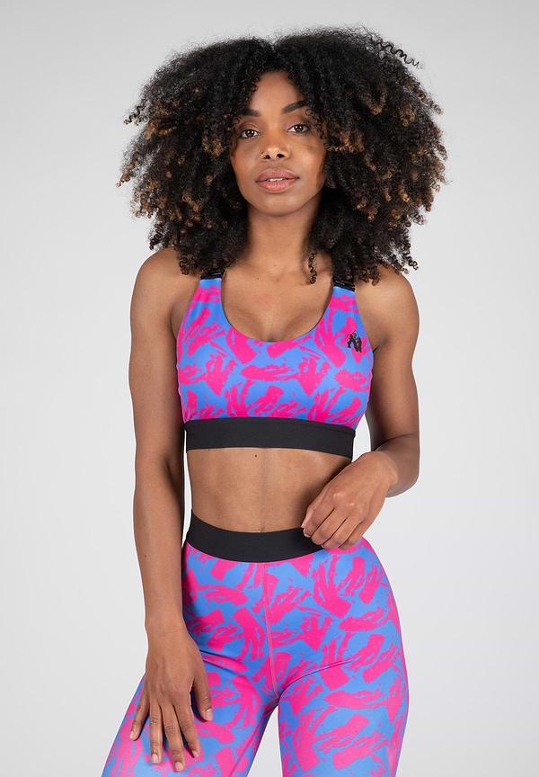 gorilla wear Colby Sports Bra - Blue/Pink