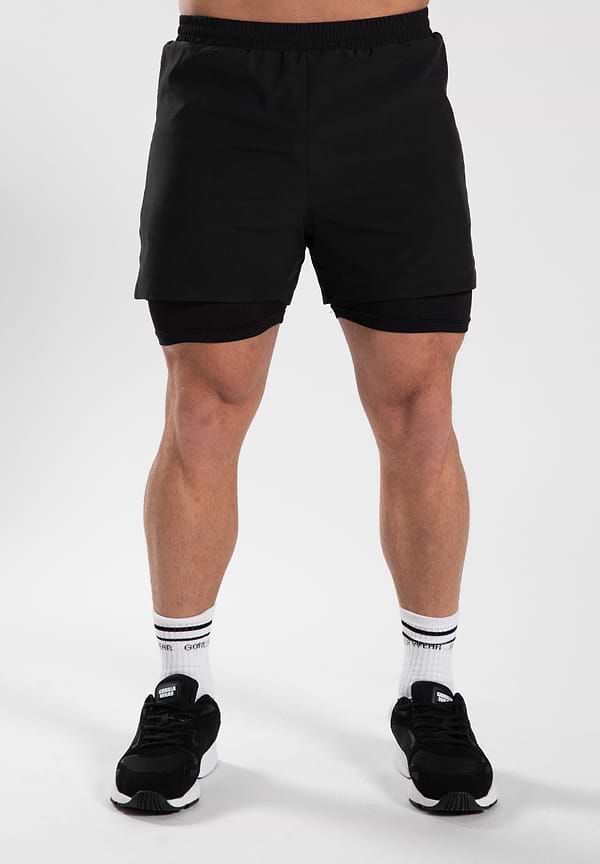 Gorilla Wear Cortez 2-in-1 Shorts - Black