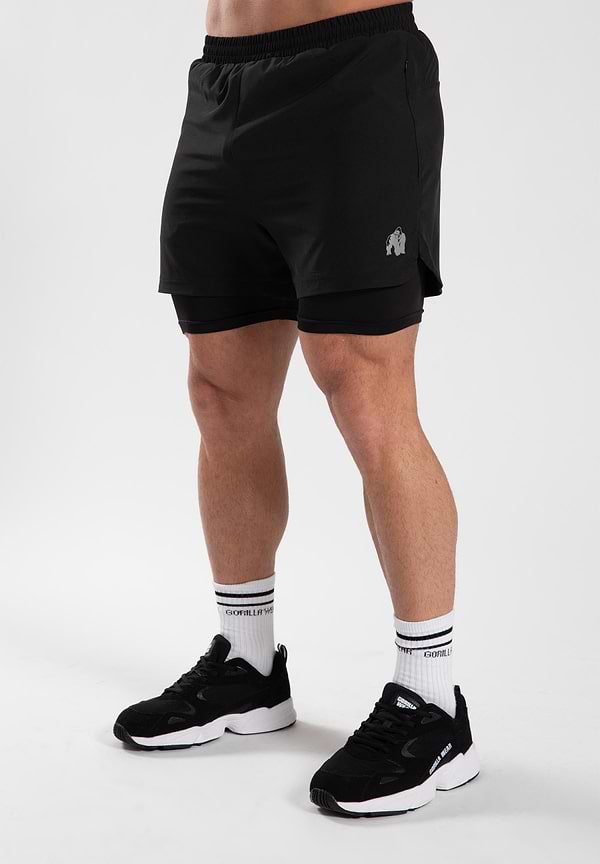 gorilla wear Cortez 2-in-1 Shorts - Black