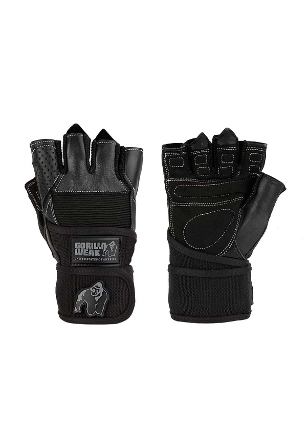 gorilla wear Gorilla Wear - Dallas Wrist Wrap Gloves - Black