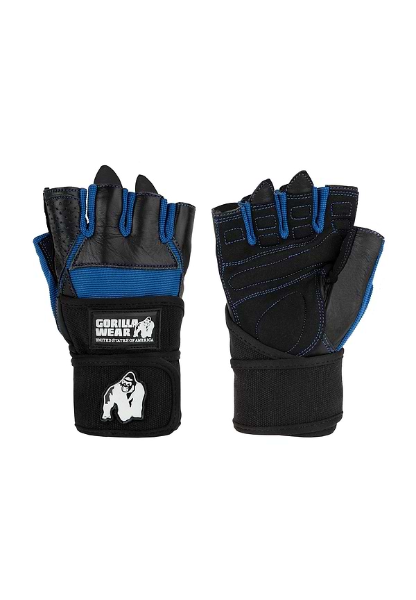 gorilla wear Gorilla Wear - Dallas Wrist Wraps Gloves - Black/Blue