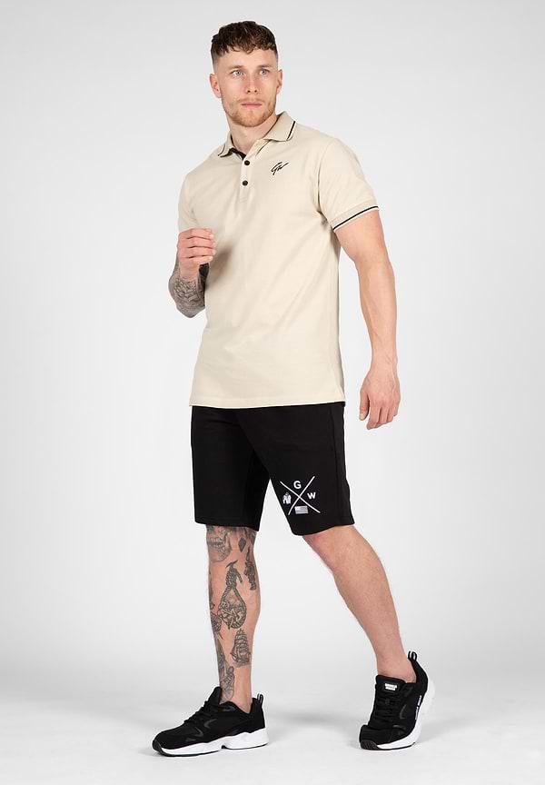 Gorilla Wear Delano Polo - Beige/Black