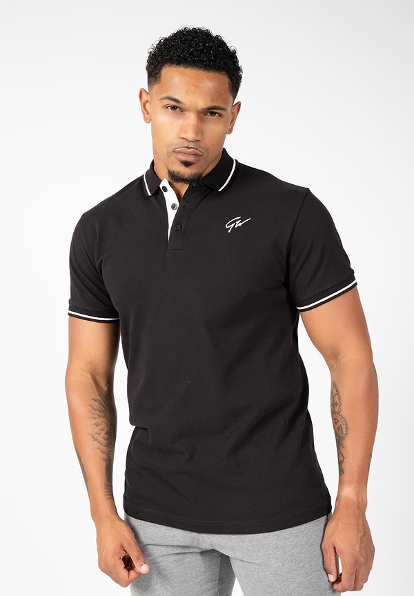 gorilla wear Delano Polo - Black/White