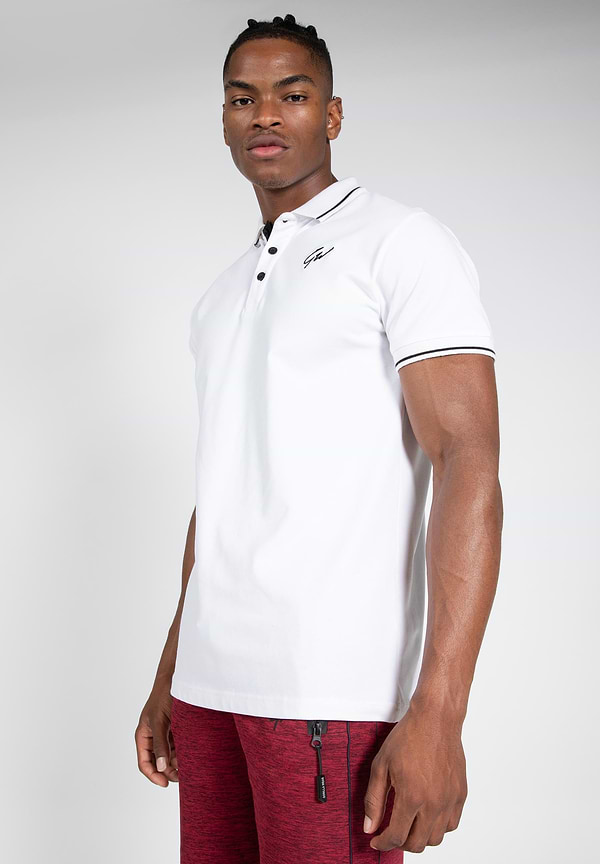 Gorilla Wear Delano Polo - White/Black